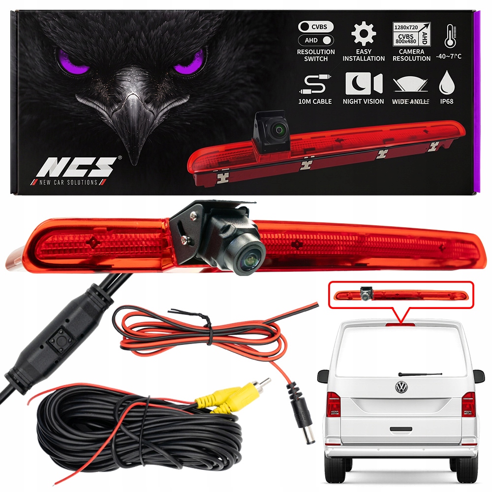 Cúvacia kamera pre Volkswagen T5 T6 2003-2024 Ir nočný bus Hd Ncs