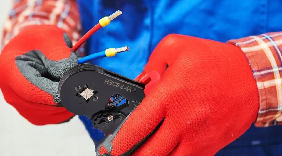 ZACISKARKA PRASKA TULEJEK KONEKTORÓW KOŃCÓWEK KABLI PRZEWODÓW ZESTAW x1200 Model ZAC-1200-4