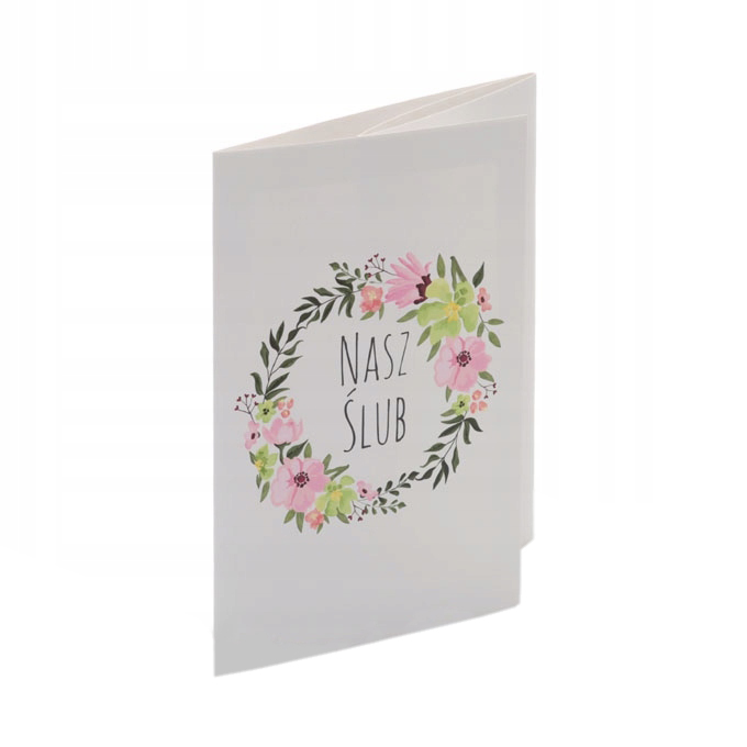Mini-Album Nasz Ślub kwiaty na cztery zdj 15x21