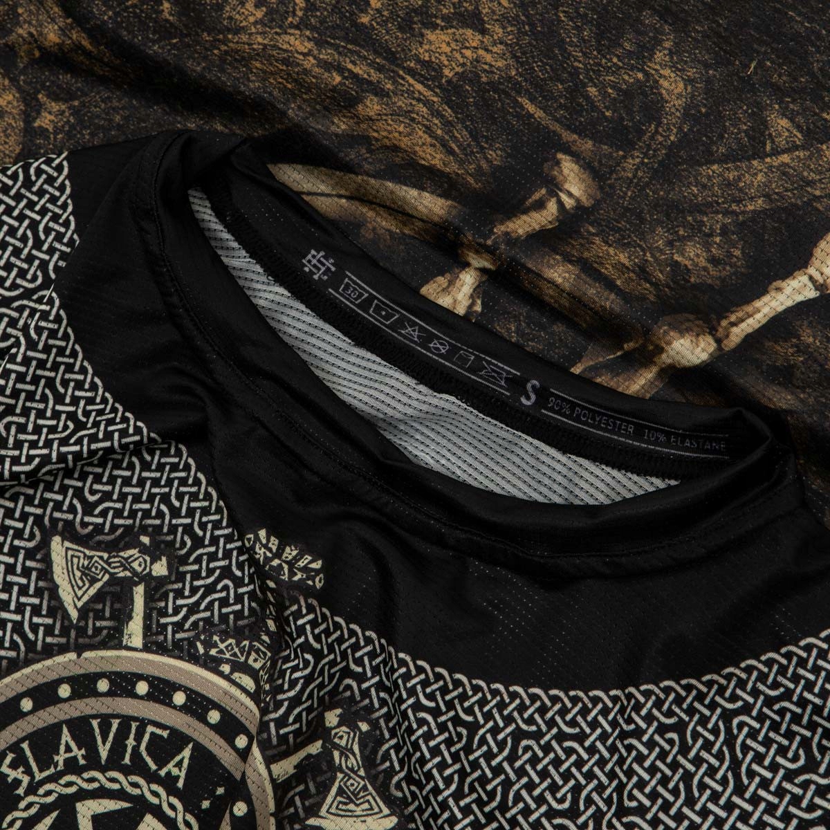 Koszulka na siłownię techniczna SLAVICA ORBIS 3XL Cechy dodatkowe płaskie szwy