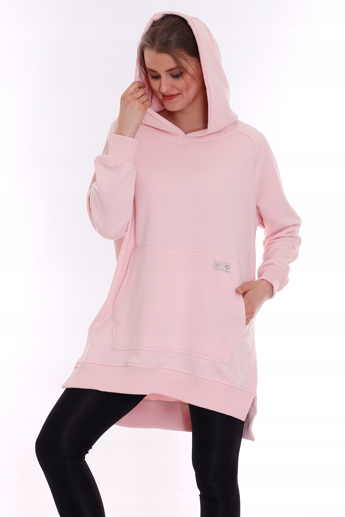 

Fashion-hunt Luźna Bluza Z Kapturem Oversize
