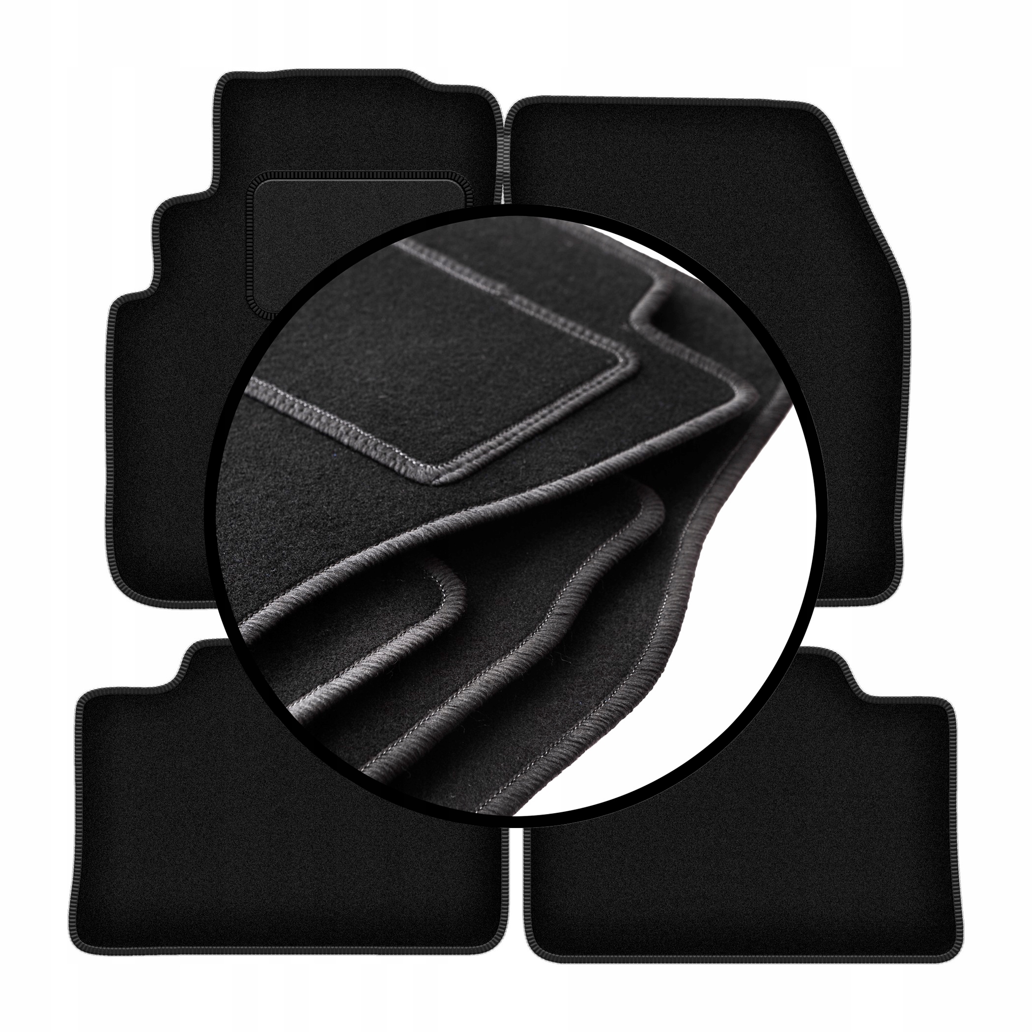 Velurové koberce komplet pro: Nissan Primera P10 kombi, liftback, sedan (19