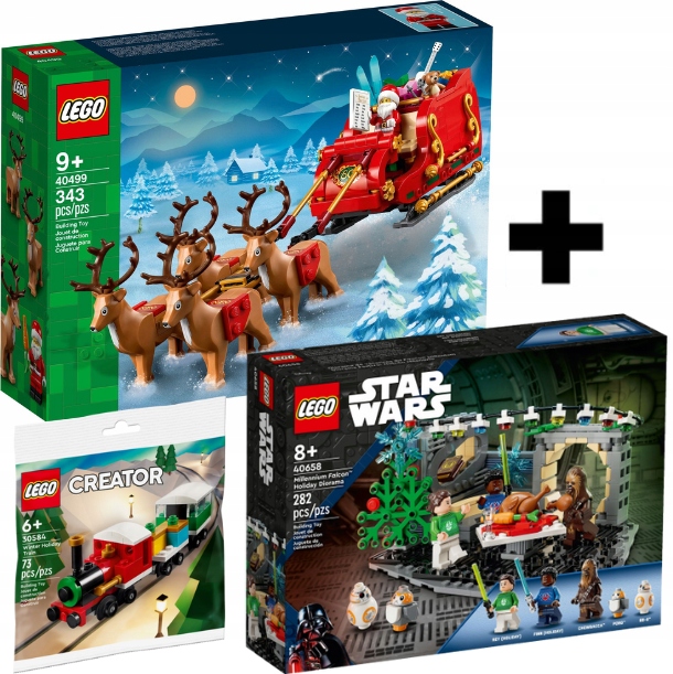Lego Expert 40499 +lego 30584 +lego Star Wars 40658 Sada Vánoční Sada!