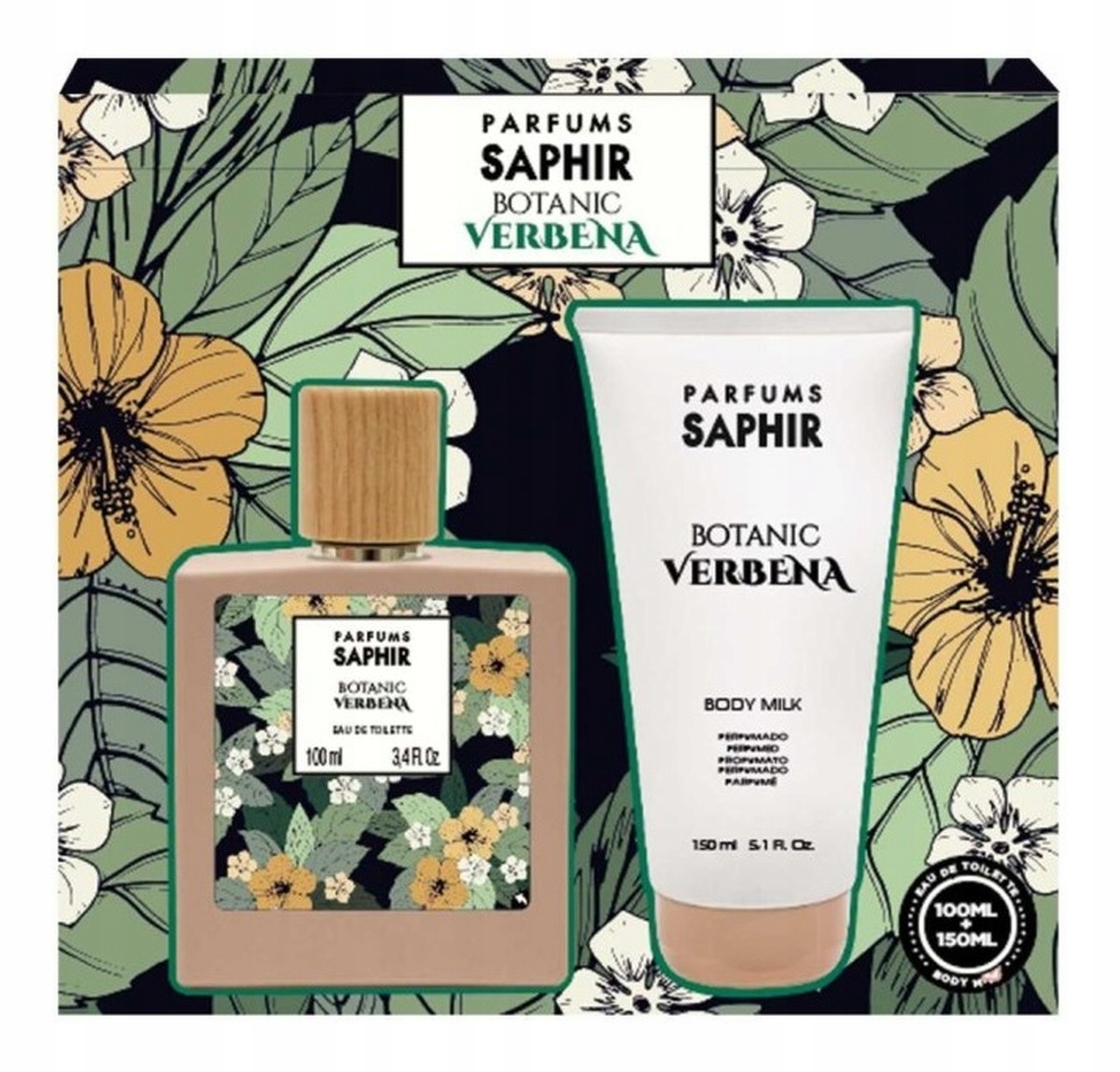 Saphir Botanic Verbena sada toaletní voda 100 ml tělové mléko 150 Ml