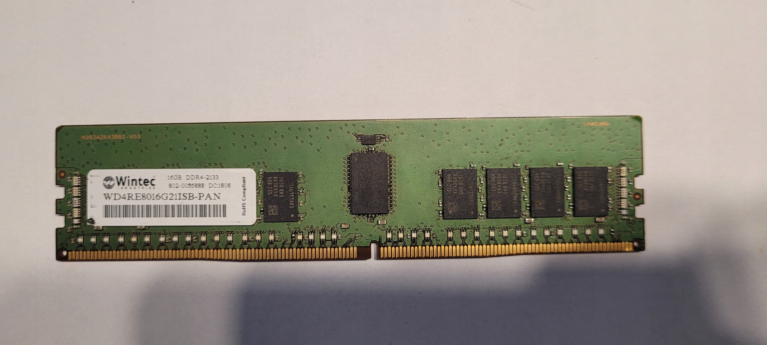 PAMIĘĆ RAM WINTEC 16GB DDR4-2133 RDIMM ECC REG WD4RE8016G21MSB-PAN