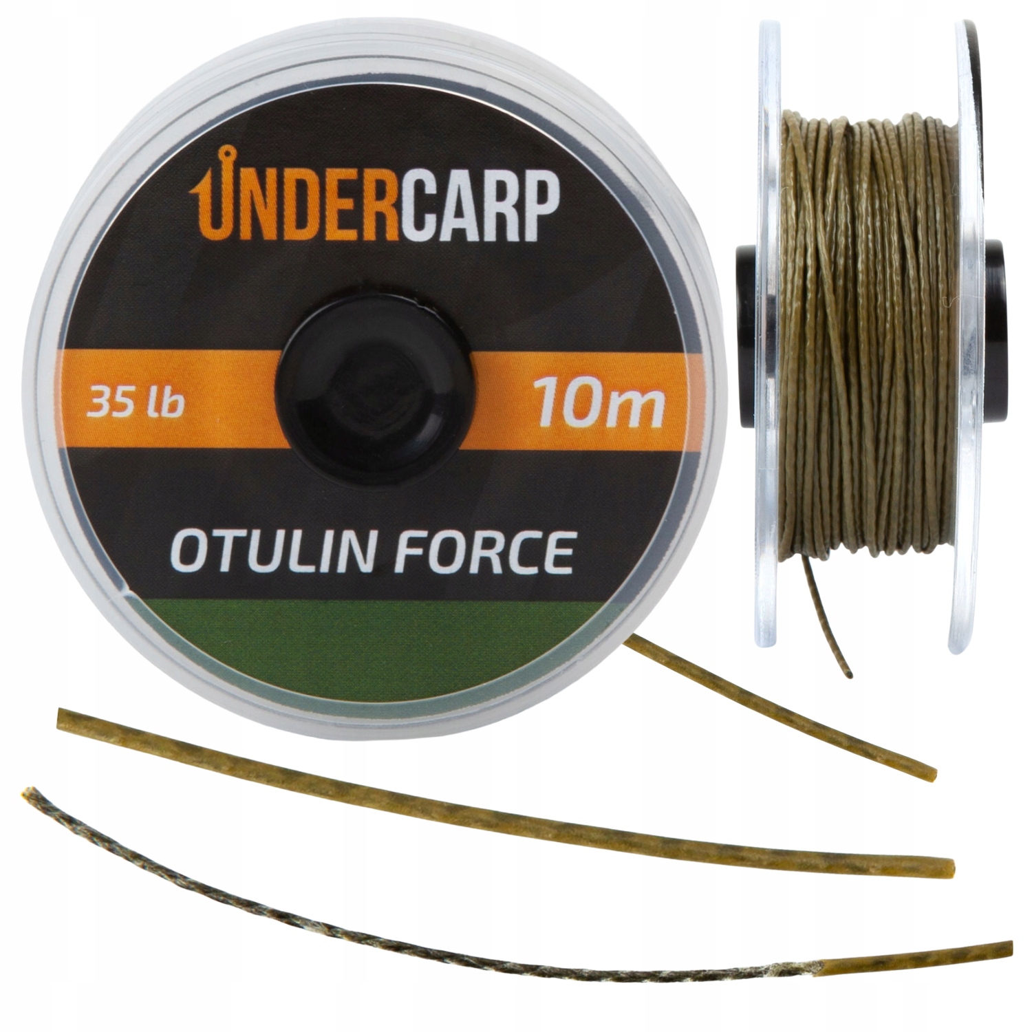 Plecionka Przyponowa w Otulinie 10 m/35 lbs Otulin Force Undercarp Zielona