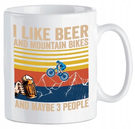 

Kubek ceramiczny rowerowy Rower Like Beer And Mtb