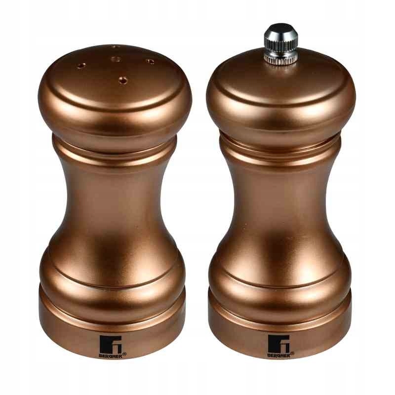 Bergner Dochucovací sada 2 ks solnička a mlýnek na pepř Copper BG-48521-CP