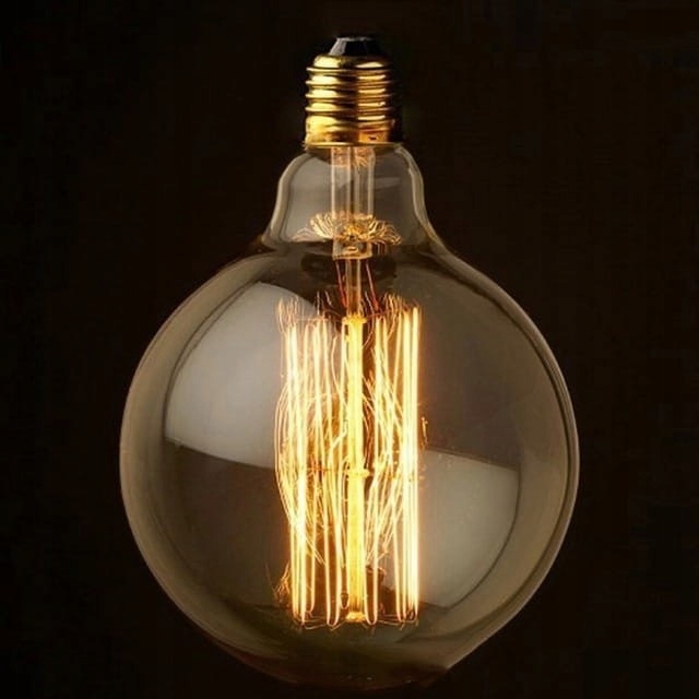 MOCNA ŻARÓWKA DUŻA LED FILAMENT 6W G95 AMBER Marka inna