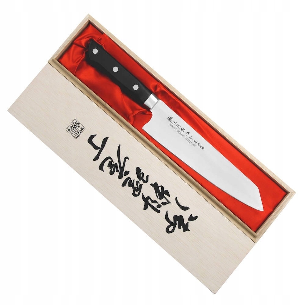 Satake Satoru Premium Japonský ostrý kuchynský nôž Bunka šéfkuchára 20 cm