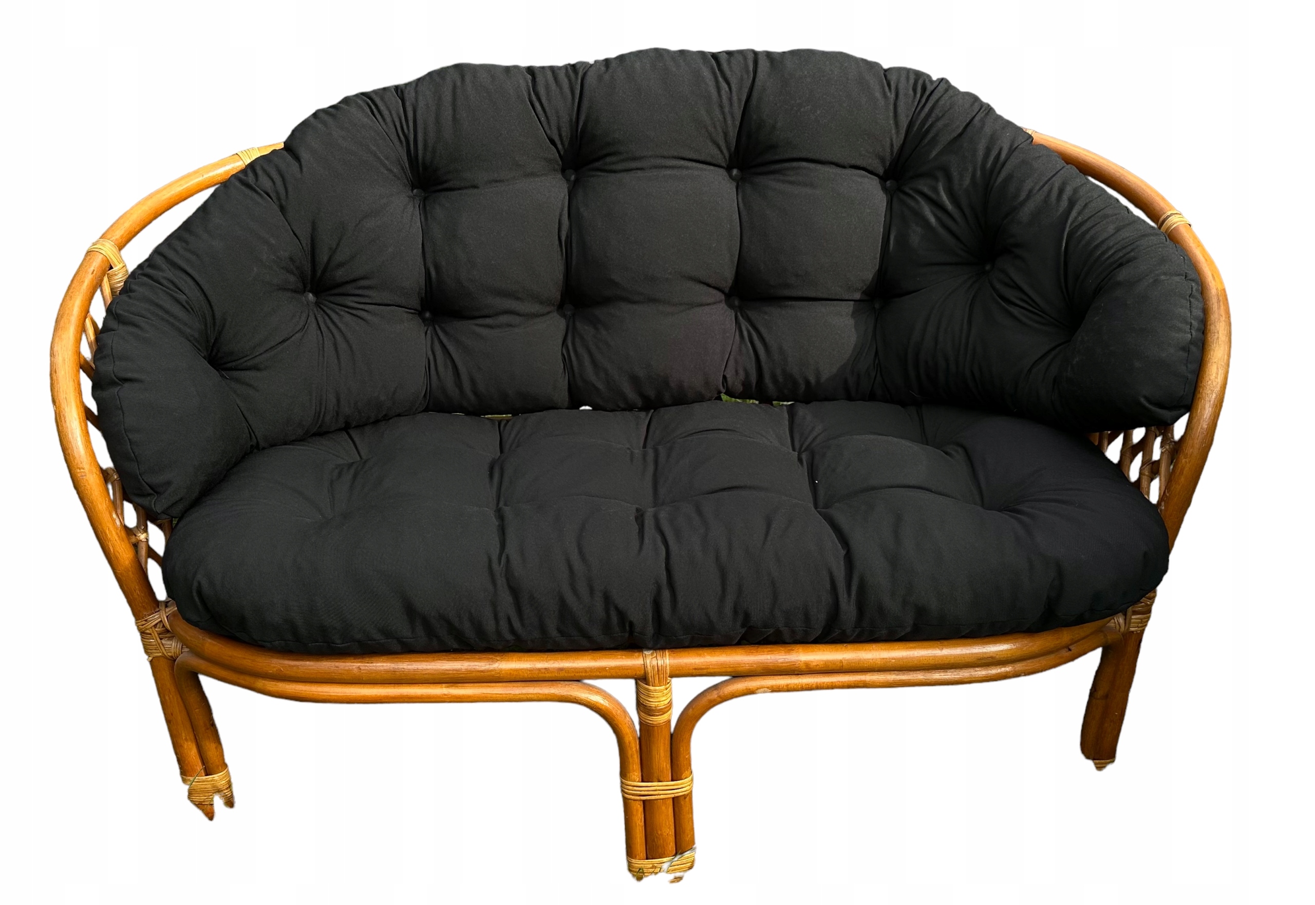 Polštáře Na Ratanový Nábytek Černá Pohovka