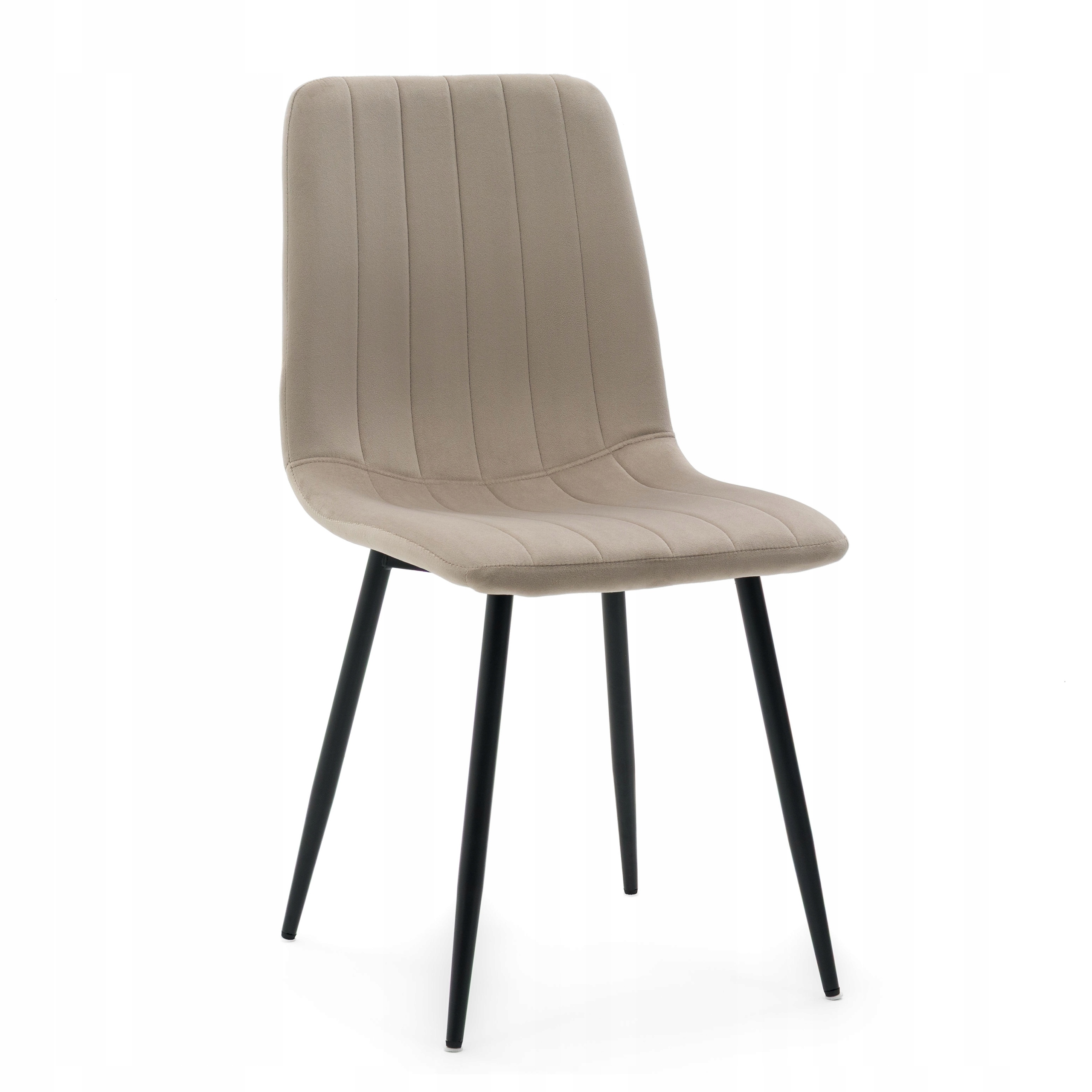 Čalouněná Židle Do Obývacího Pokoje Velur Samet Gela Tmavě Béžová