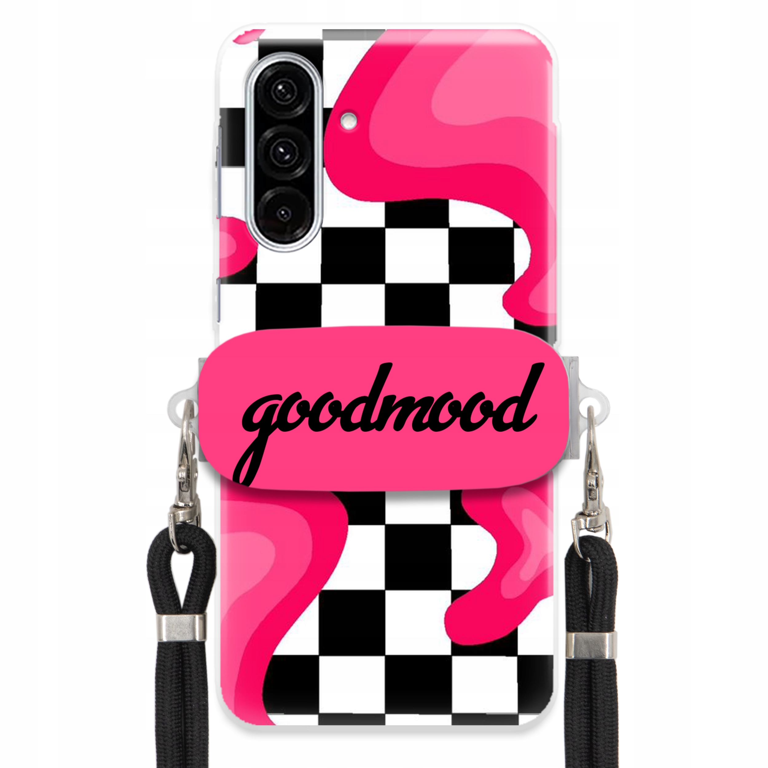 Pouzdro Pro Samsung A36 5G Sada Case Držák Na Vodítko Černá For Teen Splash