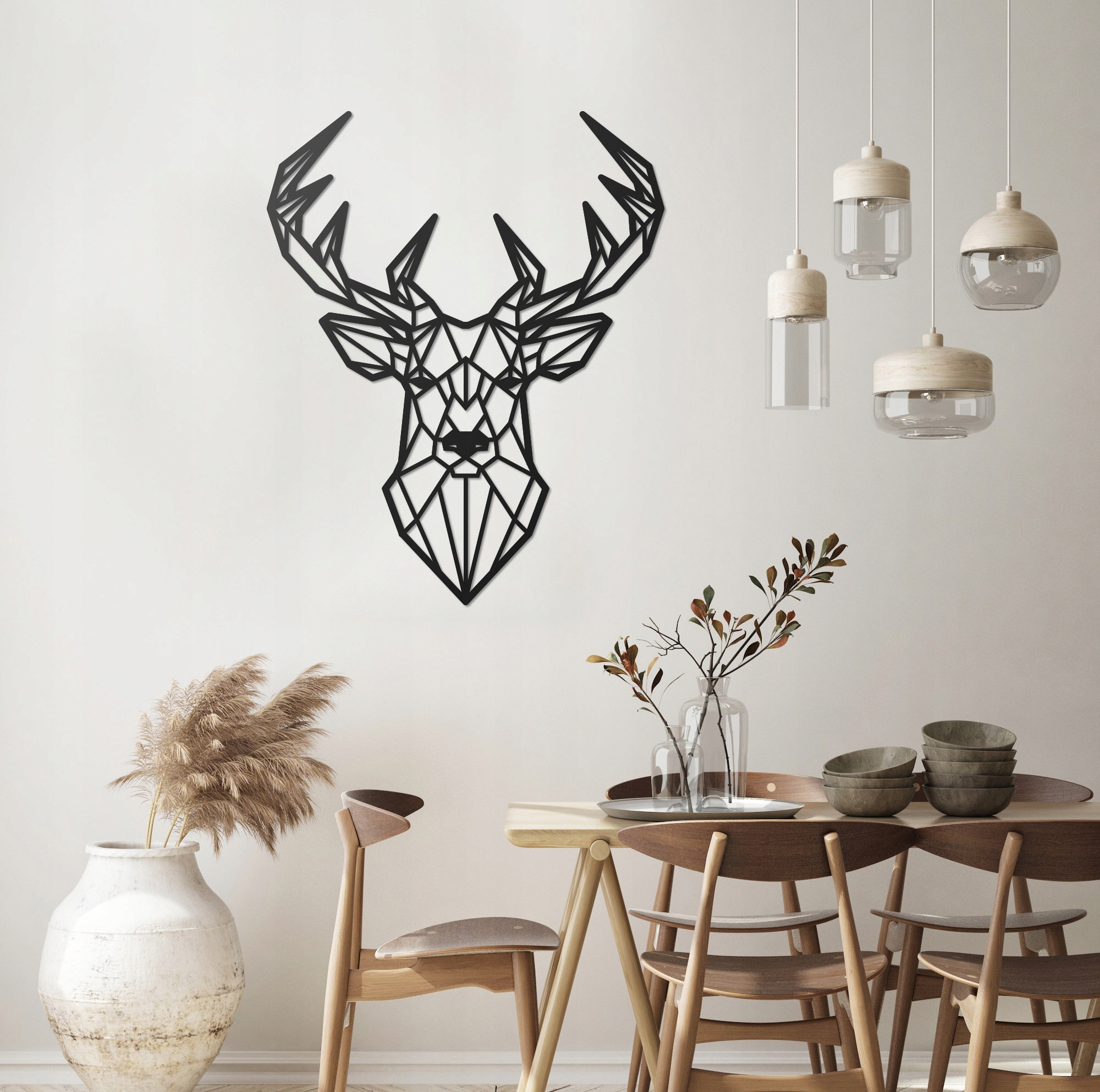 JELEŃ GEOMETRYCZNY dekoracja ścienna 3D 60 cm L Marka Inna