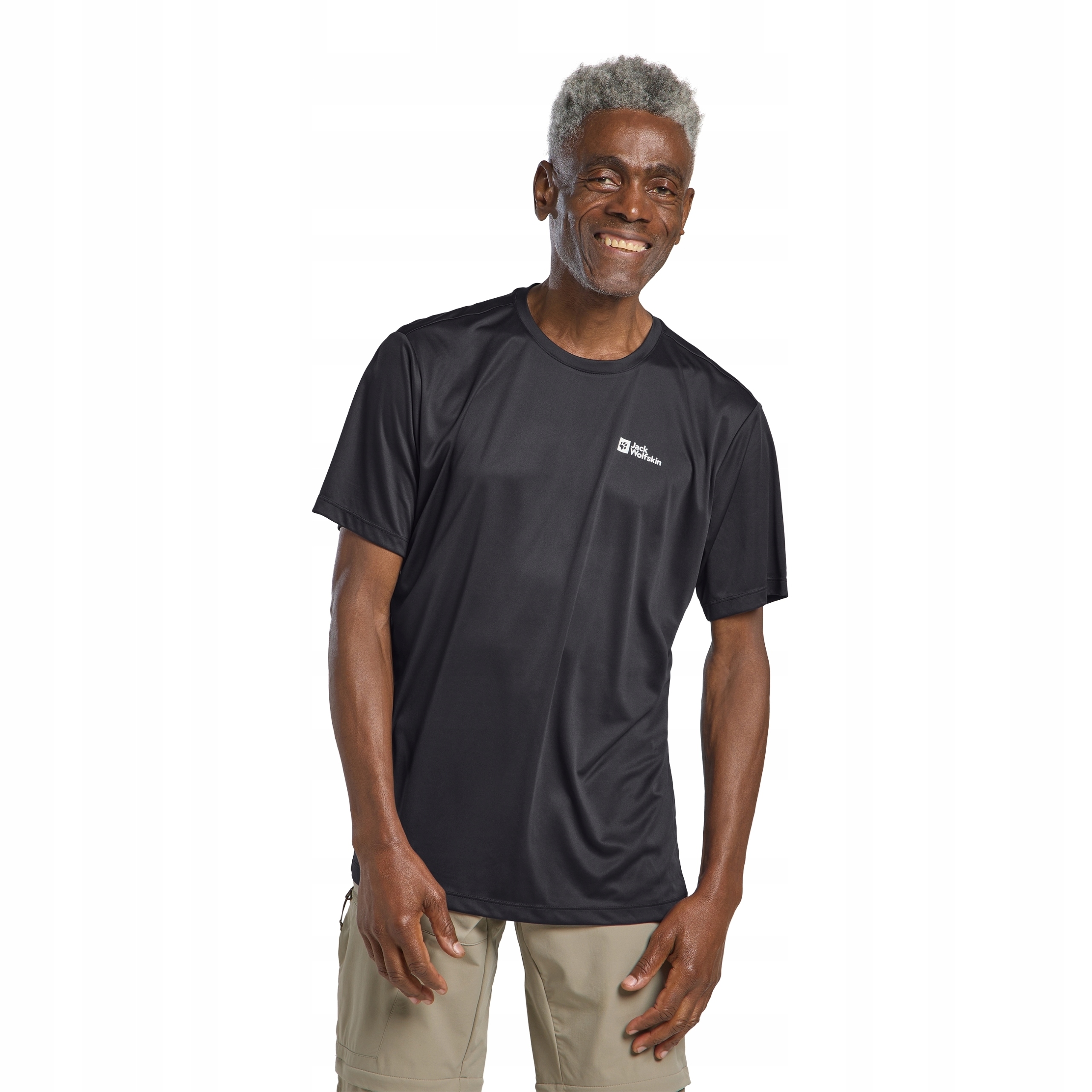 Męski T-shirt Jack Wolfskin Tech T phantom S
