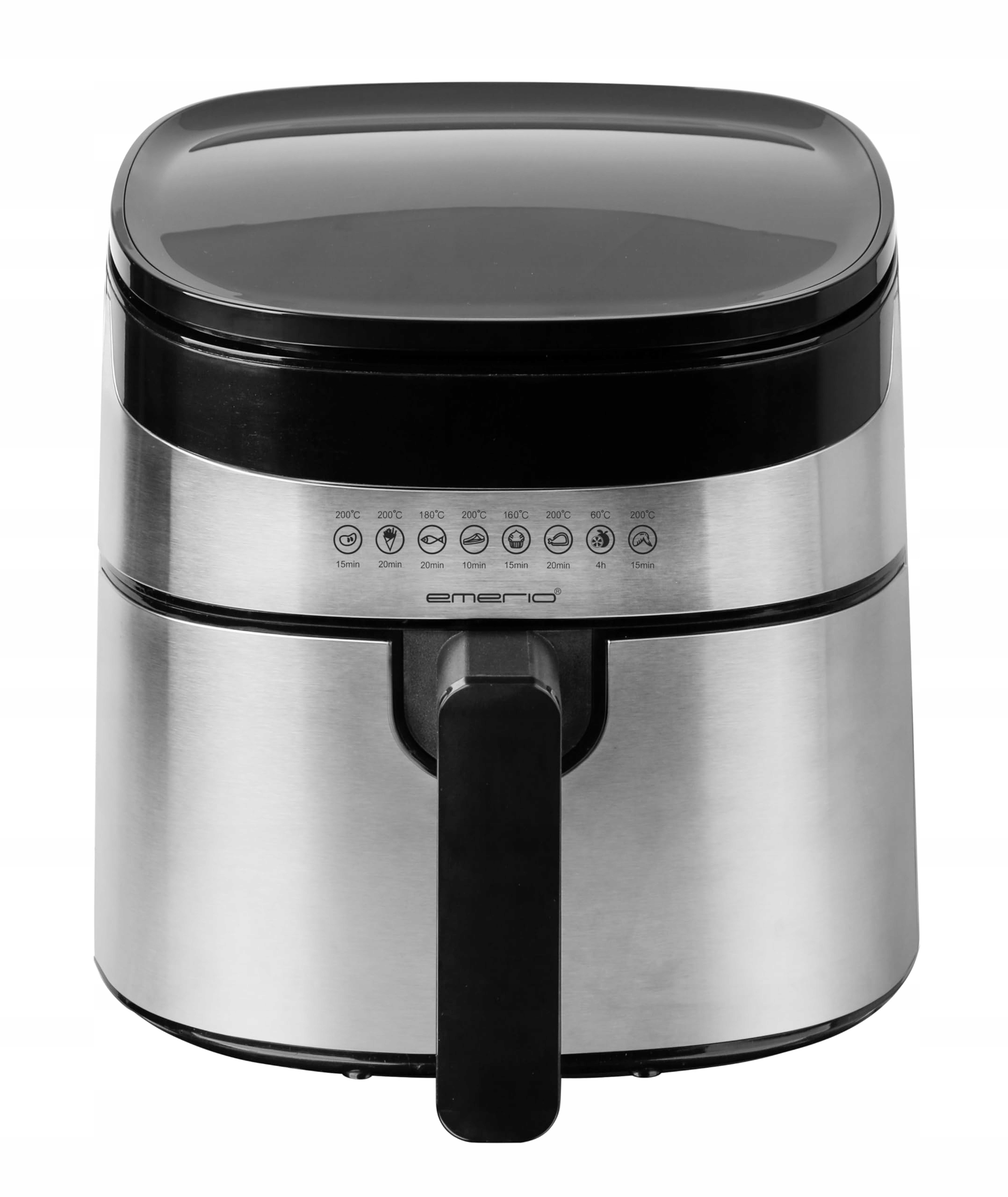 EMERIO Cyfrowa Frytkownica Beztłuszczowa 4.5L 1300W 8 Programów INOX — miniatura 2