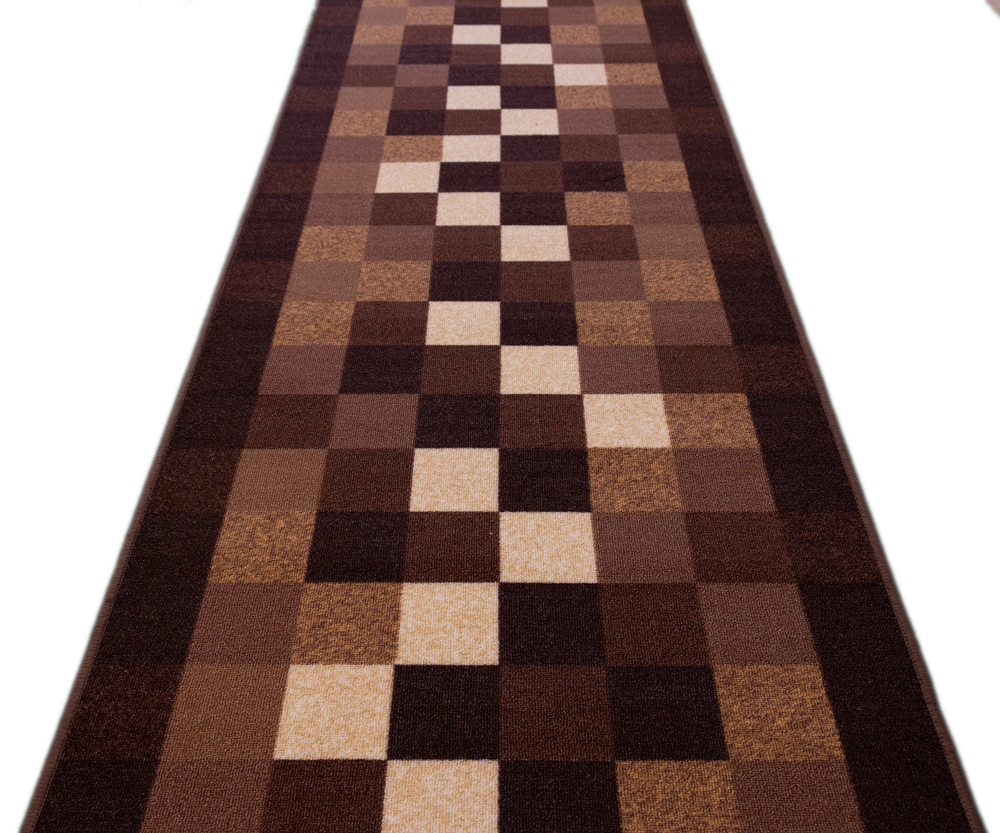 CHODNIK NA GUMIE KOSTKA brązowy 80 cm