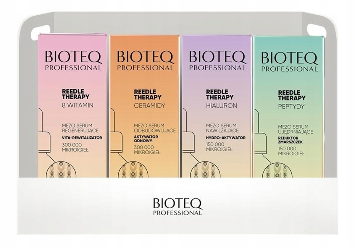 Bioteq Sada pleťových sér Ceramidy Peptidy Hyaluron Vitamíny 4x 30 ml