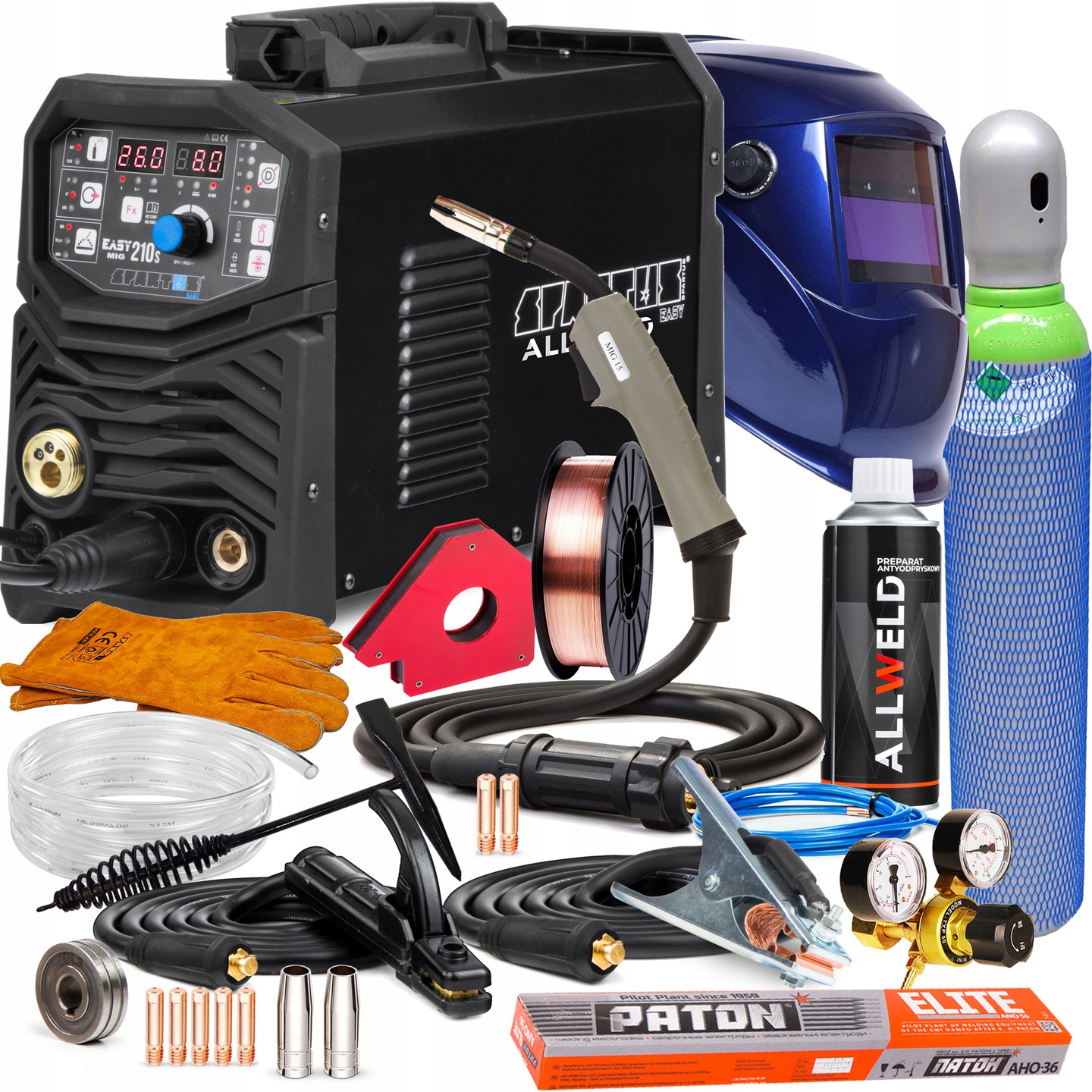 Invertorová Svářečka Spartus Easy Mig 210S Mma Tig 200A 230V 3V1