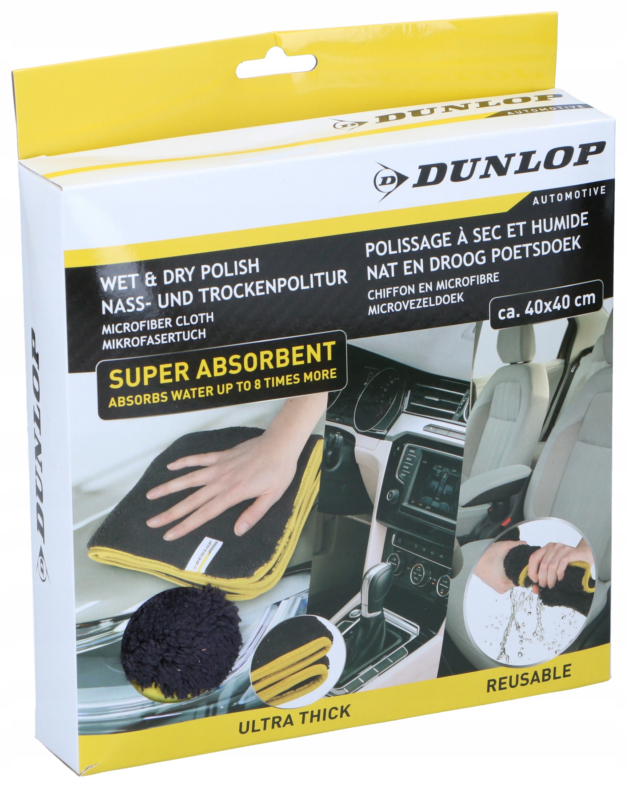 Dunlop Ścierka z Mikrofibry do czyszczenia kokpitu i polerowania karoserii