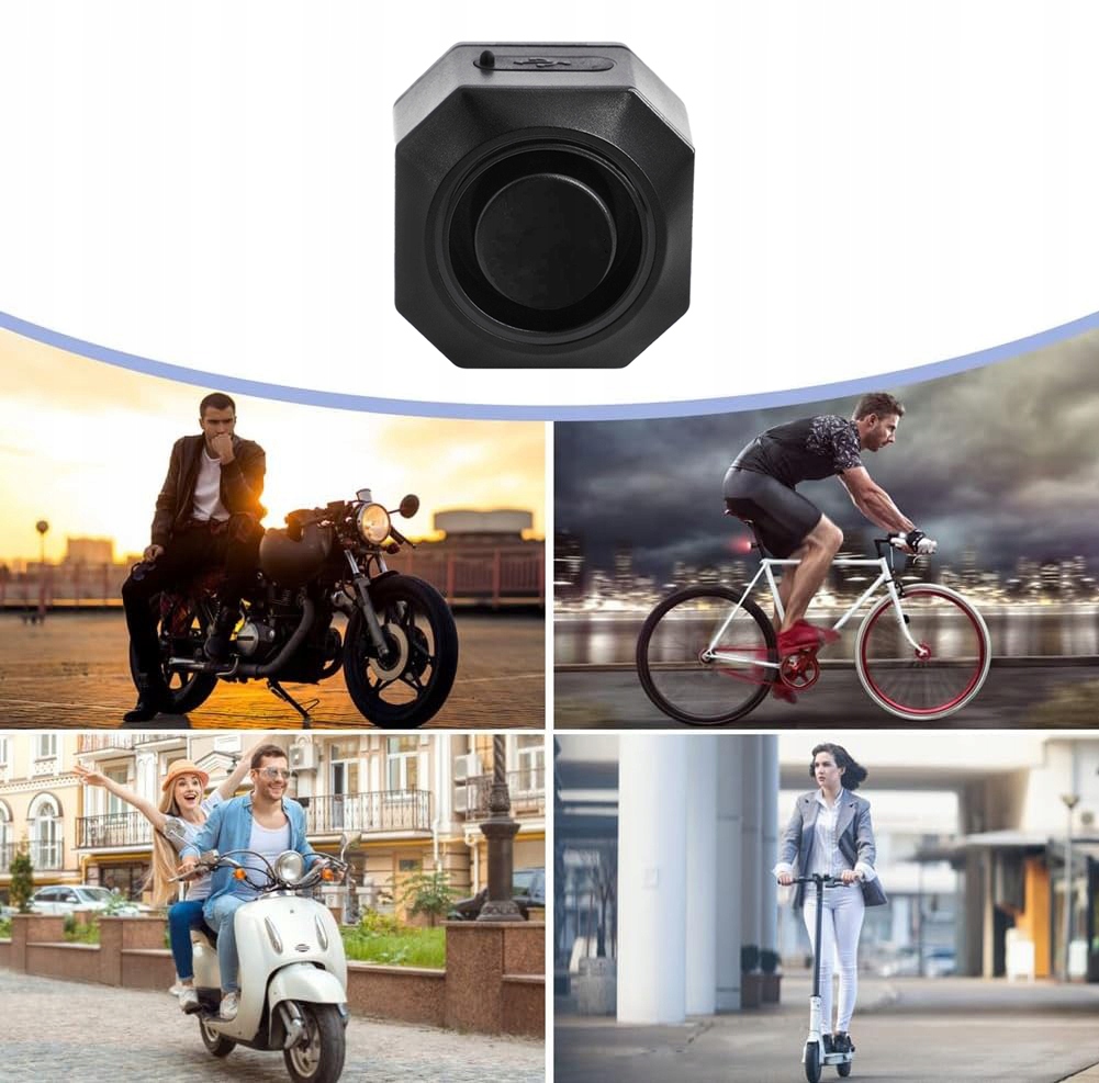 BEZPRZEWODOWY ALARM WIBRACYJNY, ALARM ANTYWŁAMANIOWY DO ROWERU, MOTOCYKLA Model alarm włamaniowy