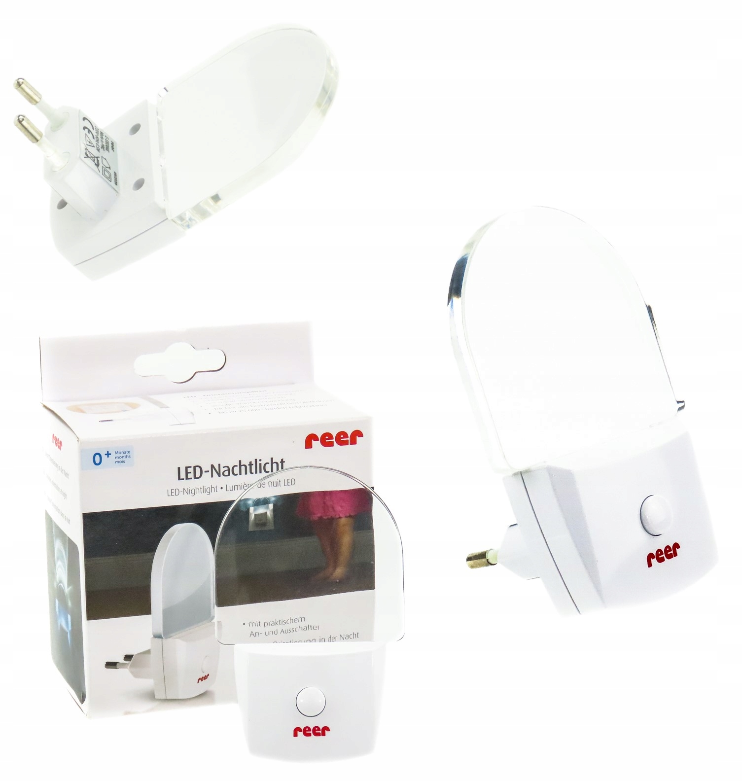 

Lampka Led Nocna Do Kontaktu Dla Dzieci Plex Biała