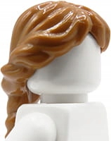 

Lego włosy figurki damskie, jasne brązowe, warkocz