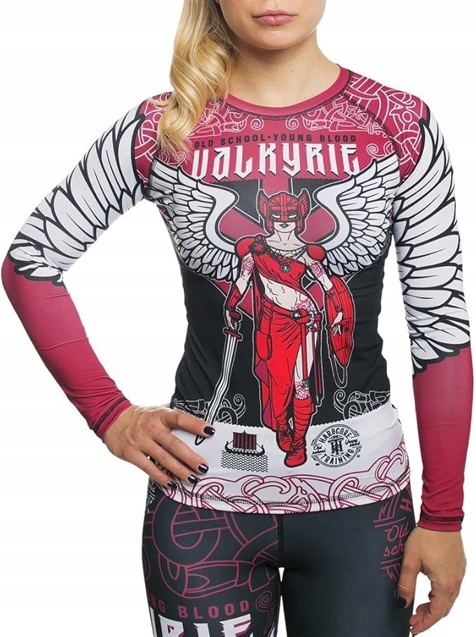 Hardcore Training Damska Koszulka Treningowa Fitness Joga Długi Rękaw 2XL