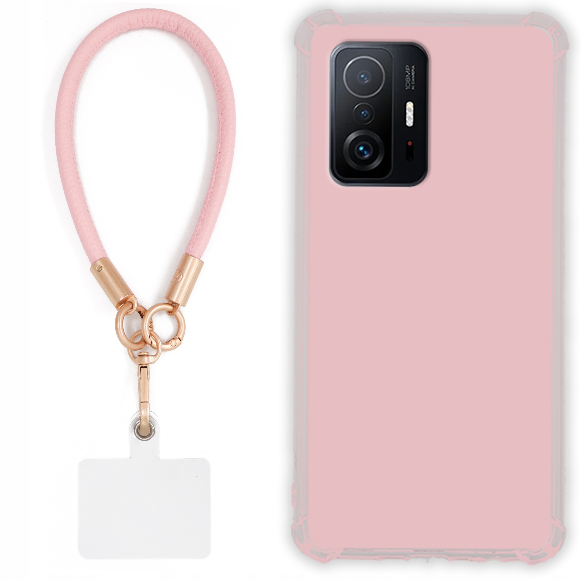 Pouzdro pro Xiaomi 11T 5G Case Antishock Pinky Růžové vodítko Sada Odolné