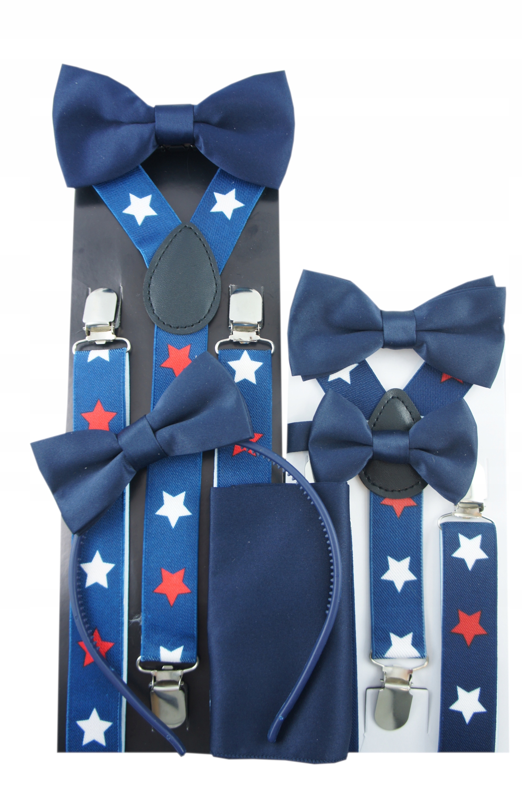 Mucha męska elegancka gładka PÓŁMATOWA GRANATOWA Materiał dominujący poliester