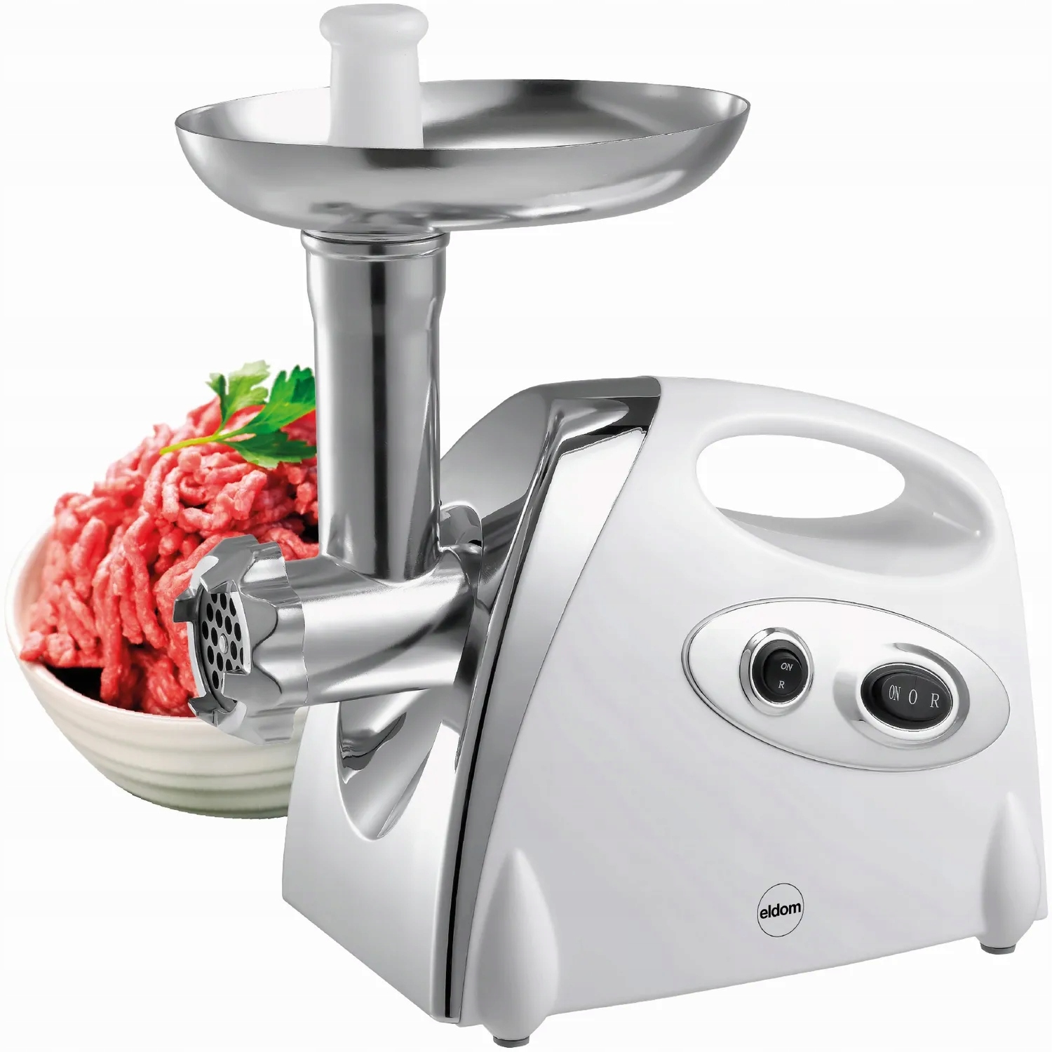 Maszynka Do Mięsa Wyciskarka Wolnoobrotowa Szatkownica 5w1 Eldom M300 Mocna