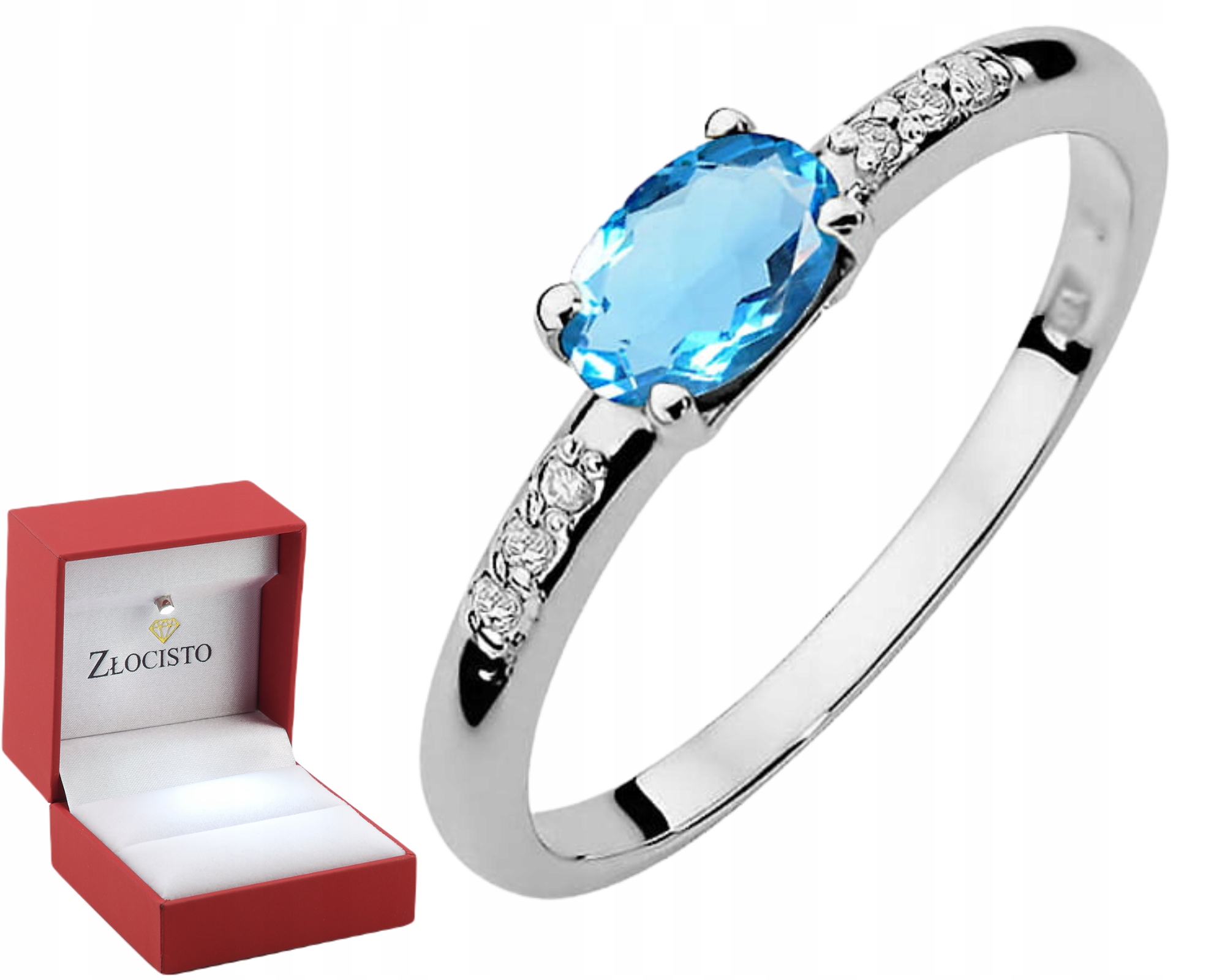 Gravírování Z Prstýnek Zlata S Topazem Dárek