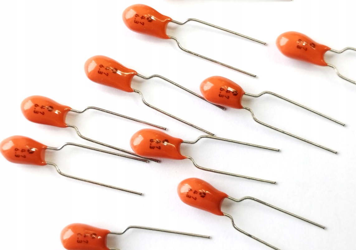 [5szt] Kondensator tantalowy 47uF 6.3V 20% raster 5mm Thomson