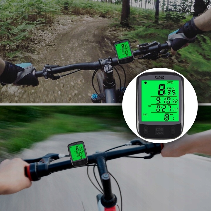 LICZNIK ROWEROWY PRZEWODOWY 28 FUNKCJI LCD DO ROWERU PRĘDKOŚCIOMIERZ IP68 EAN (GTIN) 5904094223398