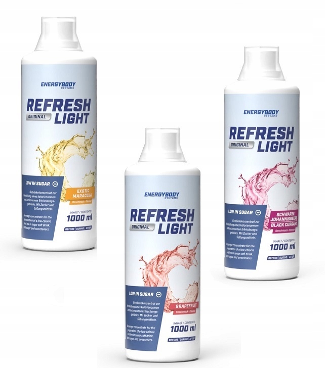 Sada koncentrátů sportovního nápoje Refresh Light s vitamíny