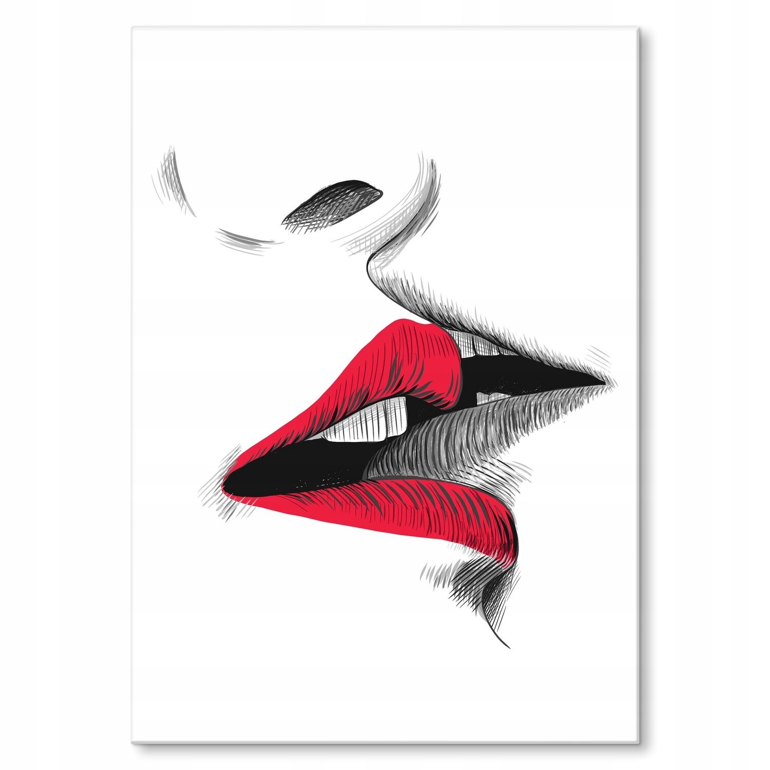 Kovový plakát Francouzský polibek Dárek 22 x 31 cm