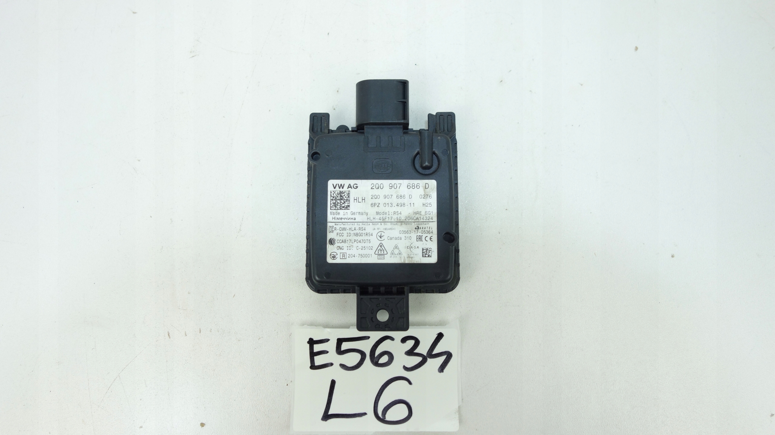 RADAR DISTRONIC SENSOR ACC VW PASSAT B8 14- 2Q0907686D