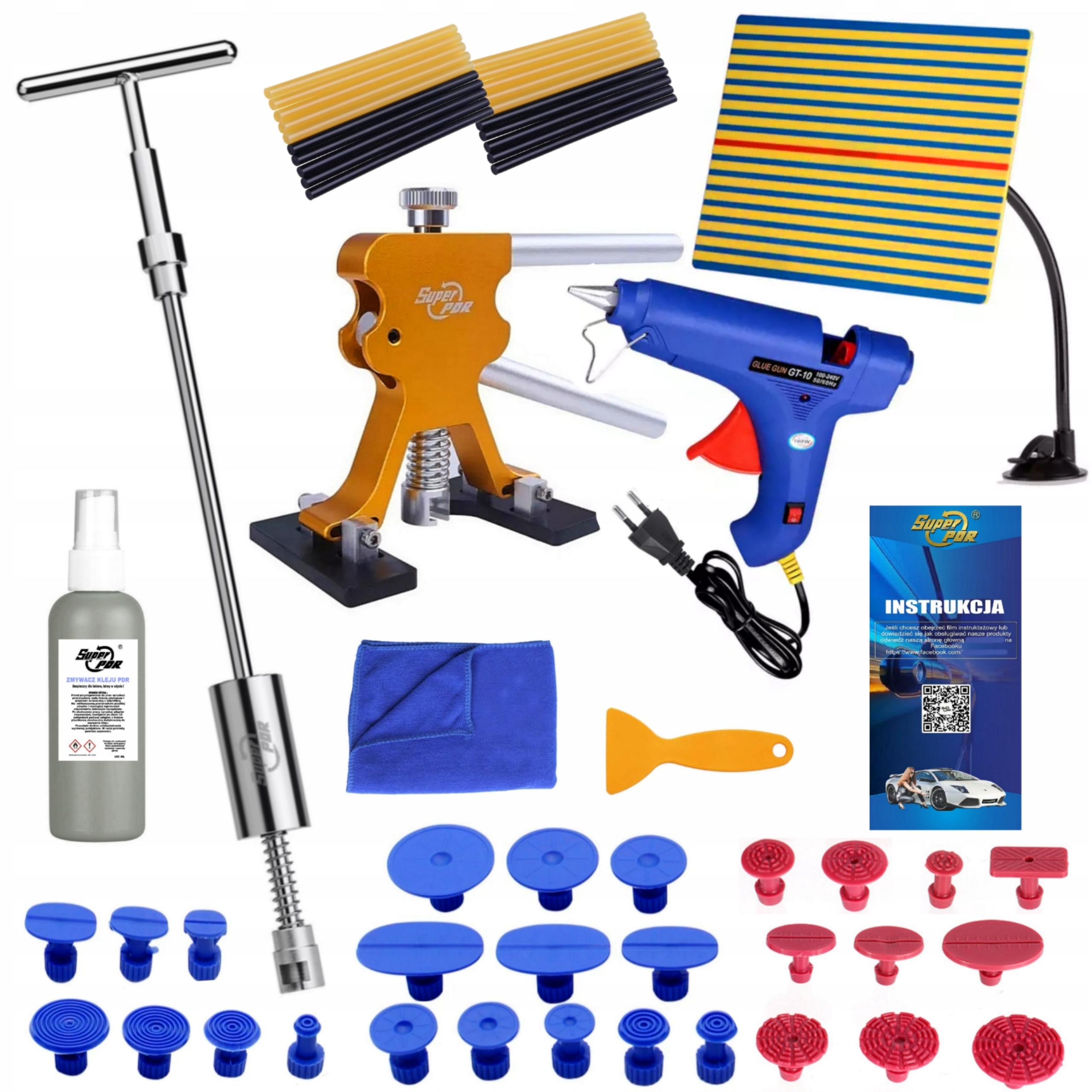 Zestaw PDR do wyciagania wgniotek PROFI