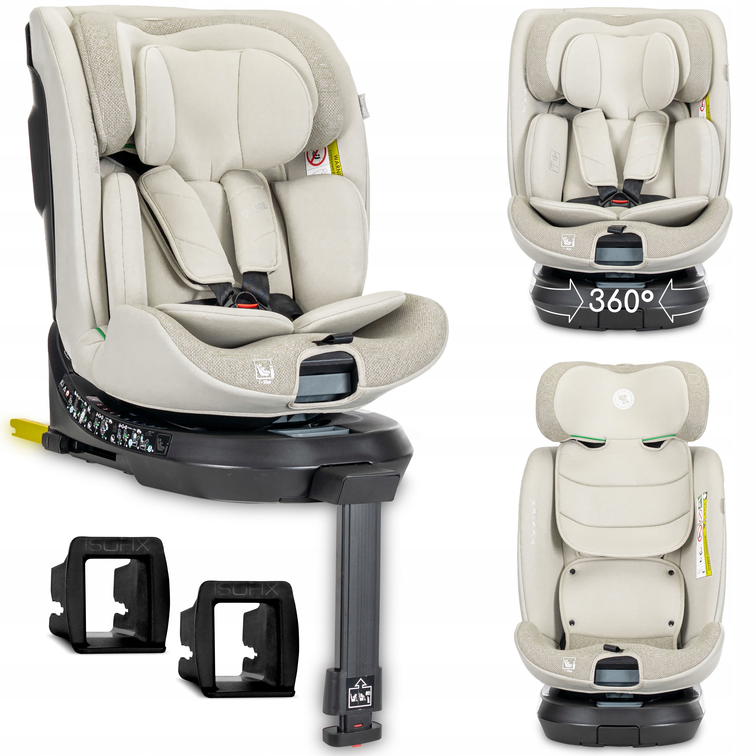 Fotelik Samochodowy Obrotowy z Nogą 0-36KG Isofix Lorelli I-size 40-150cm