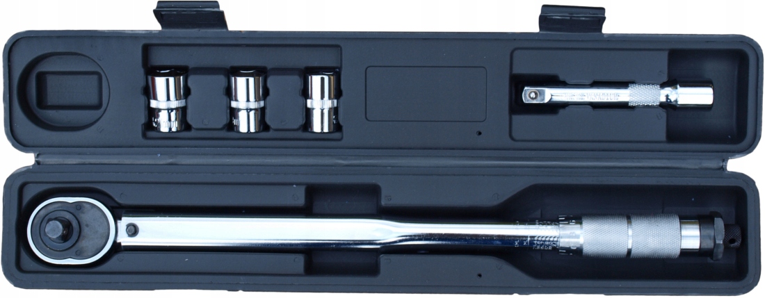 

Klucz Dynamometryczny 1/2" 28-210Nm + Nasadki