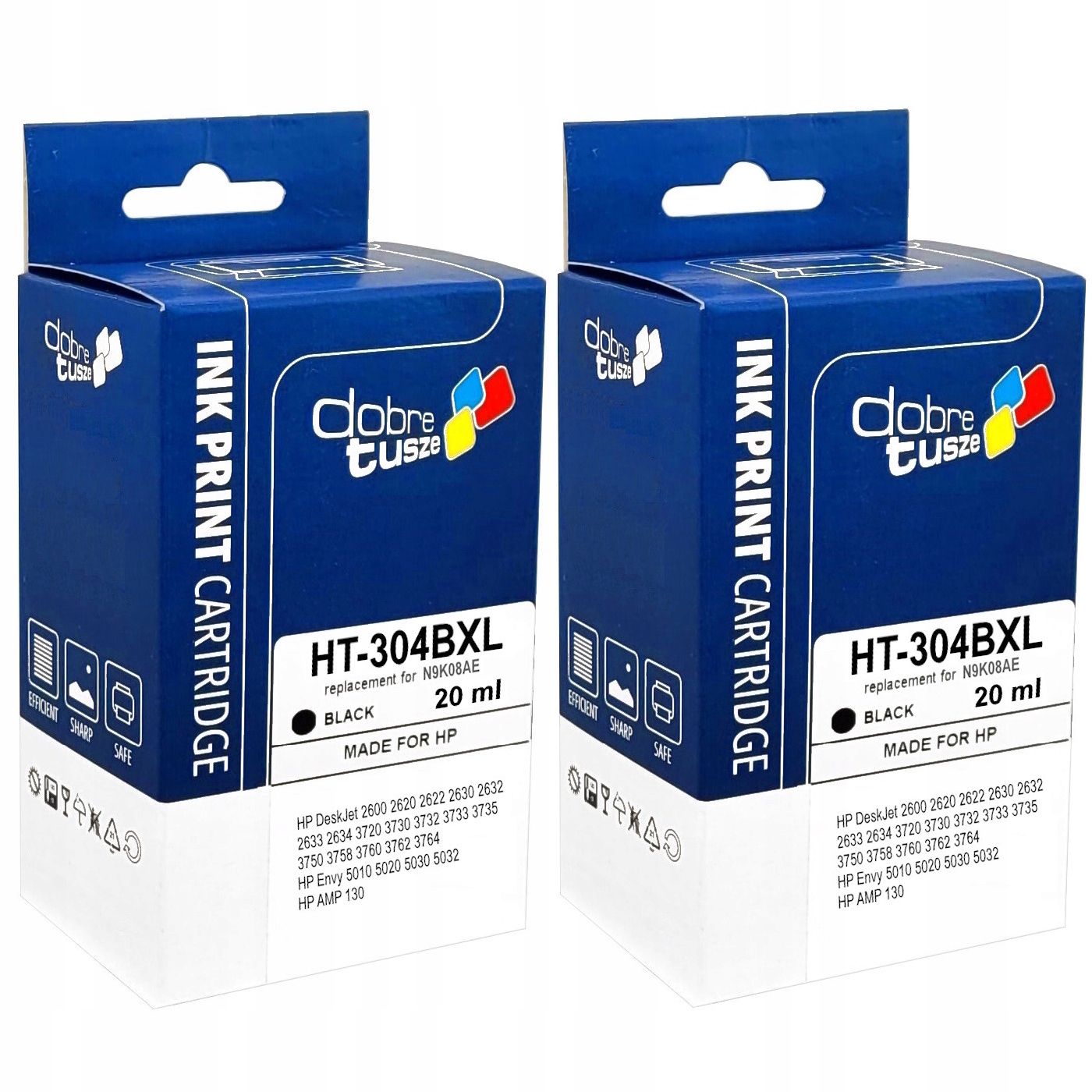 Tusze XL Do Hp 304XL Deskjet 2600 series 2630 2633 3720 3730 3735 3732