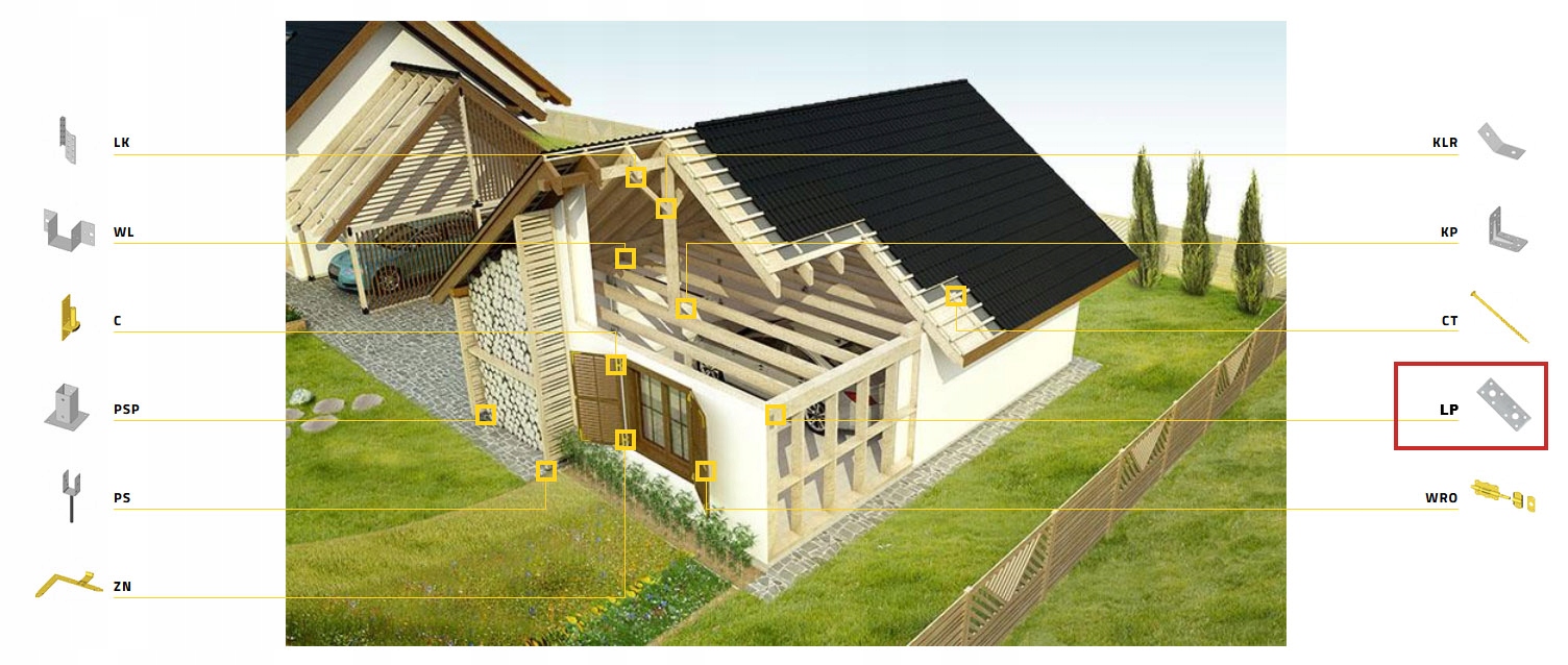 LP4 ŁĄCZNIK PŁASKI CIESIELSKI PŁYTKA 280x55x2,5 PŁASKOWNIK 1szt DOMAX Długość 28 cm