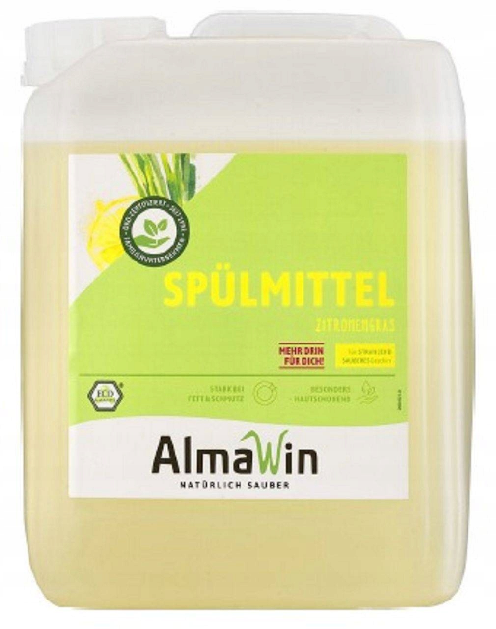 Tekutý Přípravek Na Mytí Nádobí Tráva Citronová (koncentrát) Eco 5 L Almawin