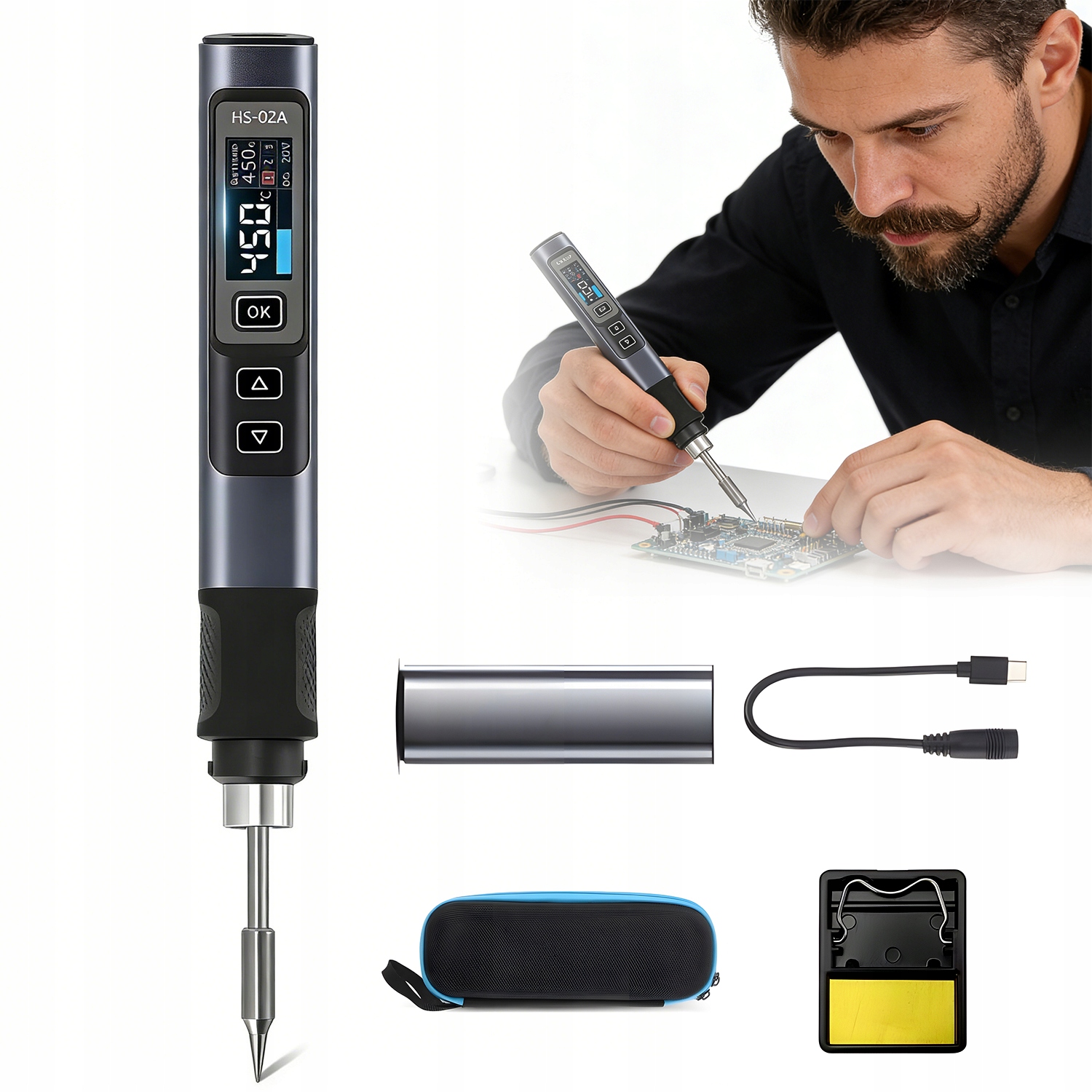 Smart Páječka 100W Ips Pro Přesné Opravy Elektroniky