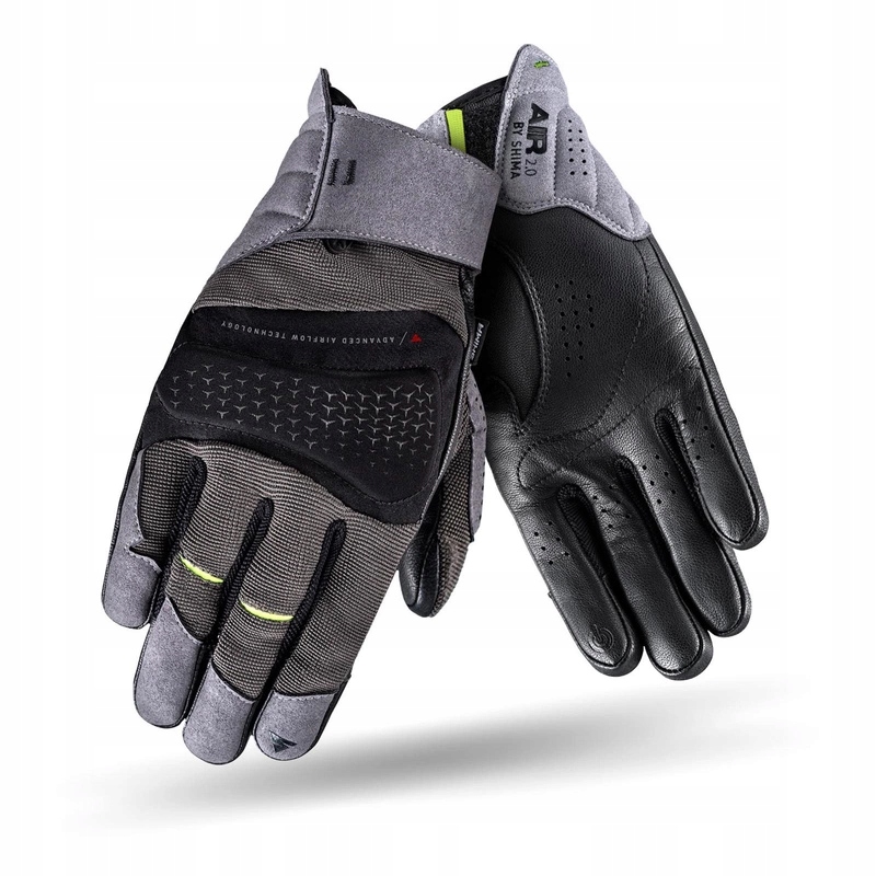 Rękawice motocyklowe Shima Air 2.0 Men Grey szary