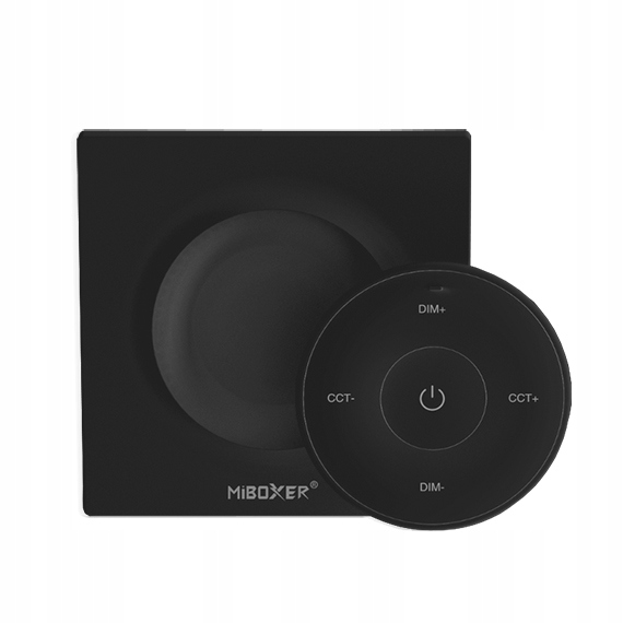 Mini pilot mono/CCT CZARNY na magnes Milight Miboxer do oświetlenia LED Kolor biały