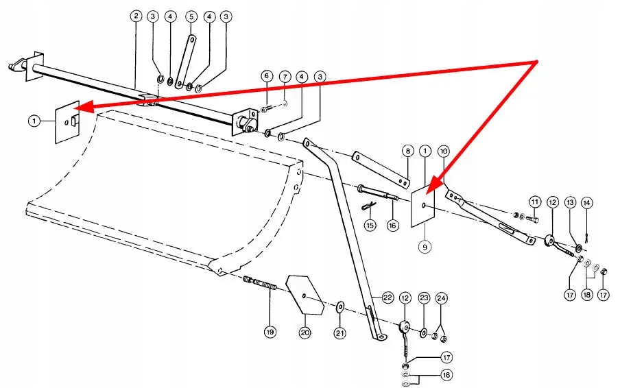 726020.0 Blacha mocująca przestawienia klepiska Producent części Claas