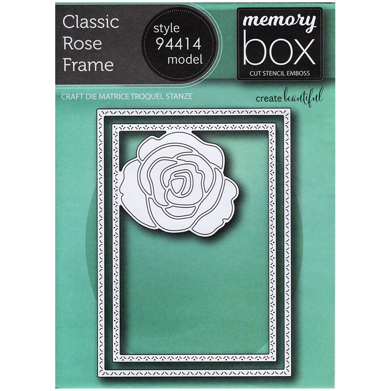 Wykrojnik Memory Box Classic Rose Frame ramka z różą