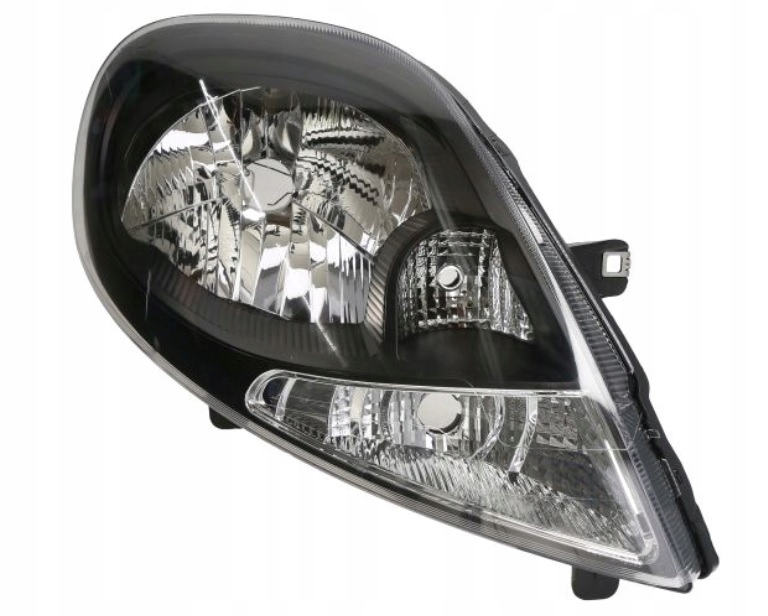Opel Vivaro 2007-reflektor lampa czarny prawa TYC