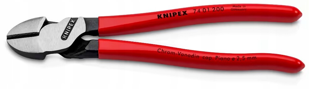 boční řezačka se zvýšeným převodem, 200 mm, Knipex [74 01 200]